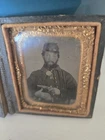New ListingORIGINAL CIVIL WAR 9TH PLATE TINTYPE, UNION SOLDIER with Colt Pistol