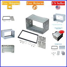 Double DIN Car Stereo Mounting Kit with Metal Cage Frame for Universal Fit