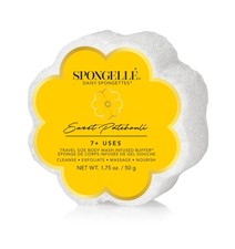 Spongell Sweet Patchouli Daisy Bath Sponge BuiltIn Body Scrubber 7 Uses