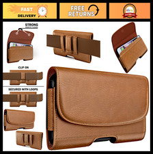 Premium iPhone Holster Case with Belt Clip, Magnetic Closure, ID Card Holder - F
