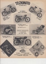 advertising Pubblicità- MOTO TECNOMOTO  modelli  1969 MOTO EPOCA MOTOSPORT
