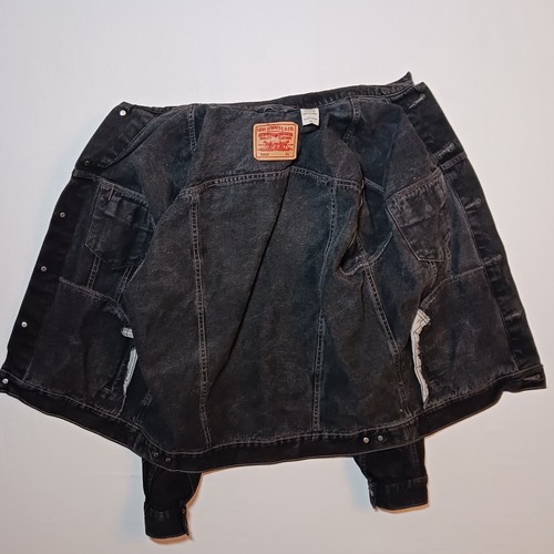 Vintage 2004 Levi's 70507-0260 Mens Standard Trucker Denim Jacket XL Black by Levi's, Size XL, $99.97 - Photo 9