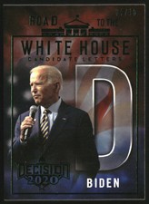 2020 Decision 2020 White House Candidate Letters Green Foil Joe Biden D /10