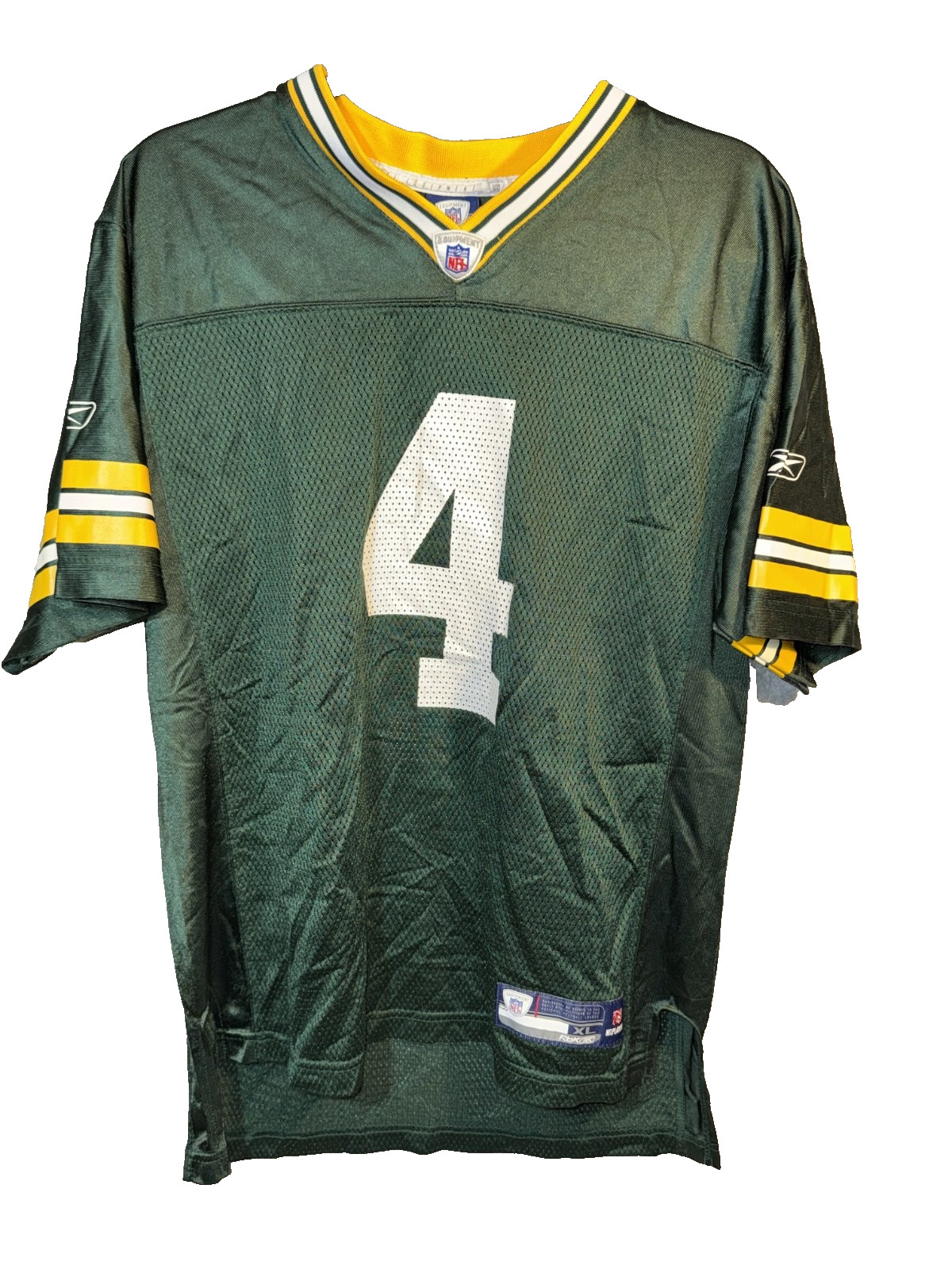 Brett Favre Green Bay Packers NFL Team Apparel Reebok Jersey Youth Size XL 18-20