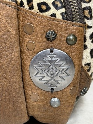5101 Great Plains Mini Leopard Print/Brown Leather Backpack OS Modern Pinup Exclusive Loungefly Disney Minnie Leopard Print  main image 4