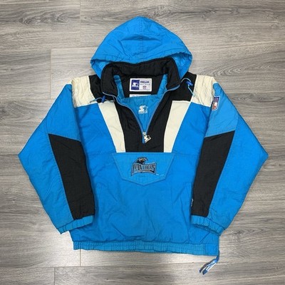 Vintage Starter Carolina Panthers Jacket Large Quarter Zip MENS