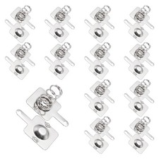 AA Battery Contact Spring Plates, 12 Set 12 mm x 12mm Terminal Contacts