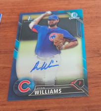 Ryan Williams #'d 129/150 auto autograph 2016 Bowman Chrome Prospects blue Cubs