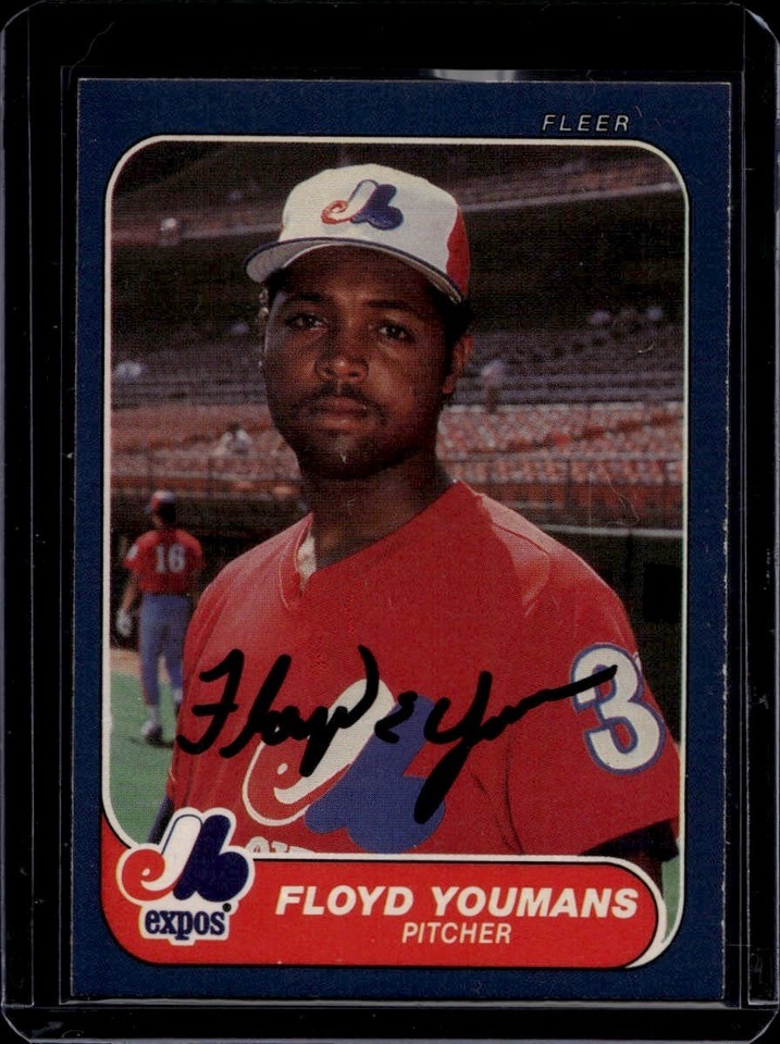 1986 Fleer Floyd Youmans #267 Montreal Expos Fleer Floyd Youmans #267 RC Montreal Expos