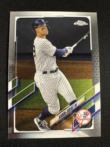 2021 Topps Chrome Aaron Judge baseball card #99 New York Yankees