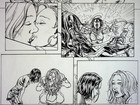 Kewber Baal Chaos Campus Sorority Girls Vs. Zombies Hand Inked Comic Interior Pg — photo 2