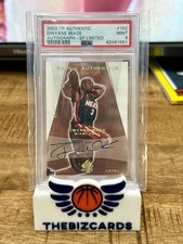 2003 SP AUTHENTIC DWYANE WADE ON-CARD AUTO LIMITED GOLD #/50 RC LEVEL 1 PSA 9