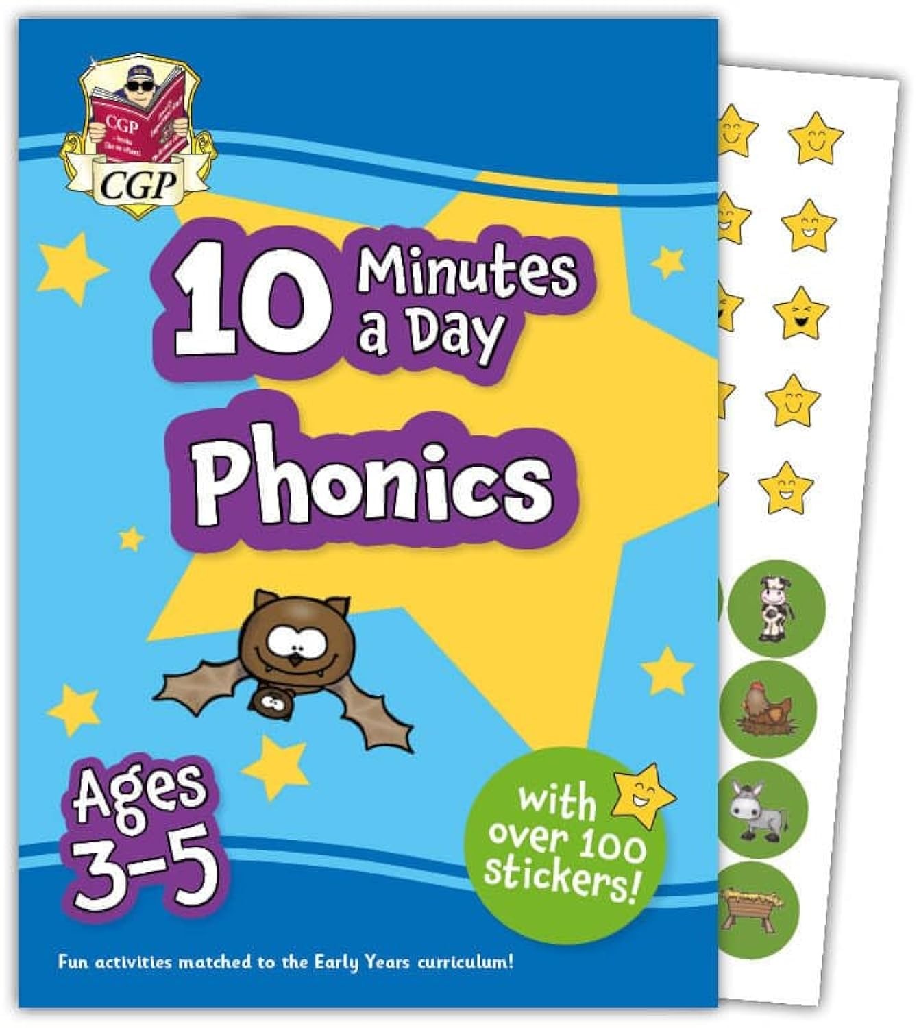 10 Minutes a Day Phonics for Ages 3-5 (with over 100 stickers... - - Image 3