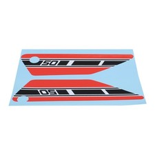 Decal Sticker Decal Set Side Cover Red for Yamaha FS 1 FS1 1977 Mokick
