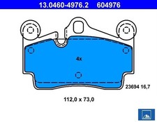 Bremsbelagsatz für AUDI Q7 PORSCHE Cayenne VW Touareg hinten ATE 13.0460-4976.2