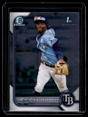 2022 Bowman Chrome Alejandro Pie Tampa Bay Rays #BCP-99 1st