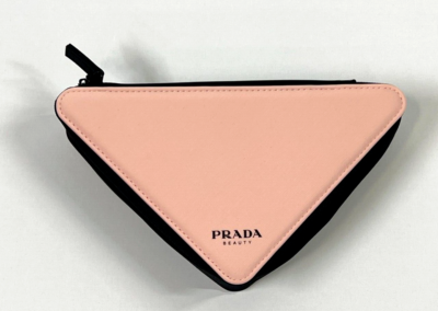 Prada Triangle Clutch Bag Cosmetic Pouch Pink & Black NEW | eBay Prada Triangle Clutch Bag Cosmetic Pouch Pink & Black NEW | eBay