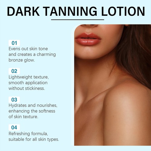 Tanning Lotion Dark Tanner Oil Accelerator 100ml Dark Hydrating Sunless - Picture 10 of 10