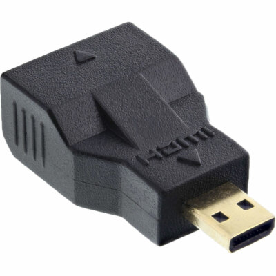 InLine  HDMI  Adapter Mini HDMI C  Buchse zu Micro HDMI D  Stecker schwarz