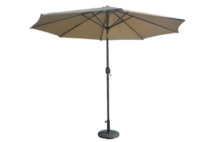 Outdoor Patio Umbrella 10 Ft Luxury Height Tilt Able Market Umbrella With Base Ebay