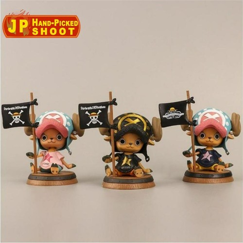 Anime One Piece Tony Chopper Pirate Flag Multicolour 10cm Statue Figure Toy Gift - Imagen 8 de 19