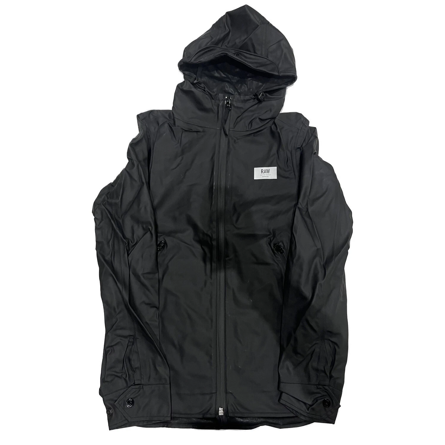 G-STAR Men's Black Nubes Rain Hooded Overshirt L/S Jacket RRP £100
Opens in a new window or tab