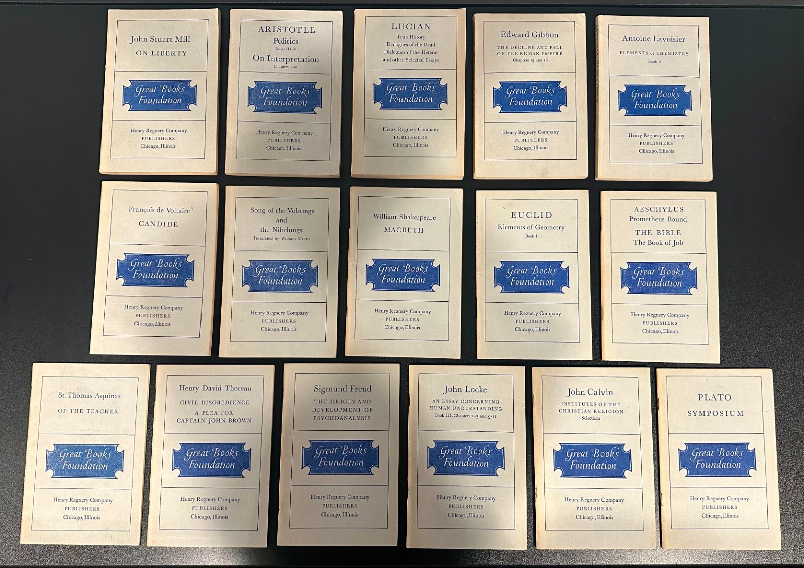 Great Books Foundation 16 Book Lot (Plato, Aristotle, William Shakespeare, etc)