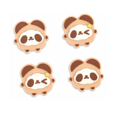GeekShare Thumb Grips for Nintendo Switch/NS OLED/Lite 4PCS Panda Toast Silicone