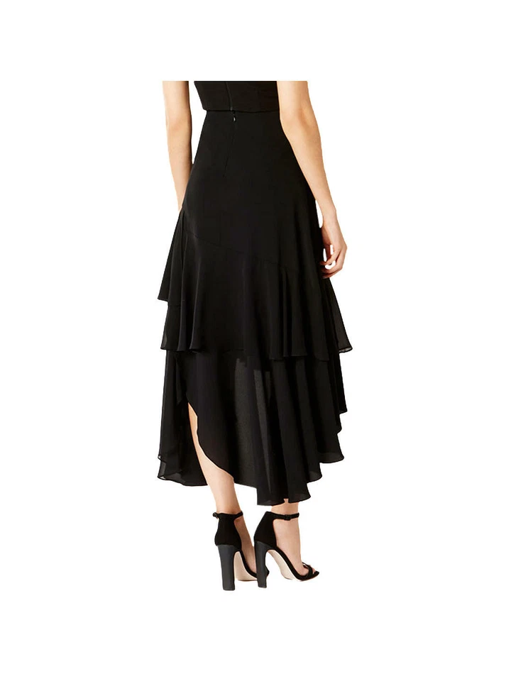 Coast Rara Frill Skirt Black Size Uk 6 Rrp £79 CR102 BB 09 - Image 2 of 4