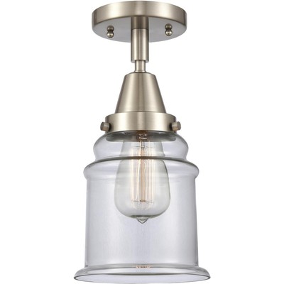 Innovations Lighting 447-1C-SN-G182-LED Franklin Restoration Canton Flush Mount