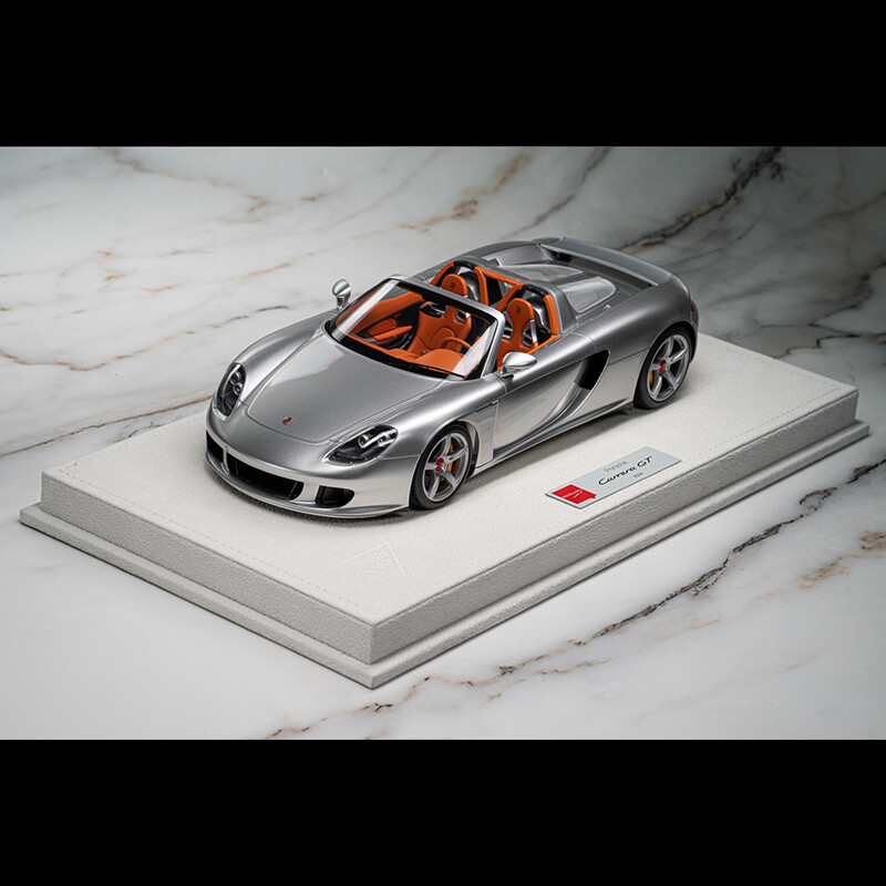 Rare Make Up Collection 1:18 Porsche Carrera GT 2004 Car Model EML070A GT Silver