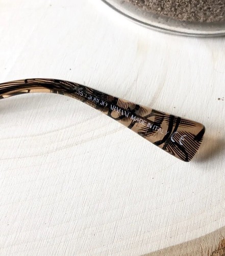 Giorgio Armani GA 649 Havana NPJ Eyeglasses Brown Black Half Rim Frame Glasses - Picture 5 of 8