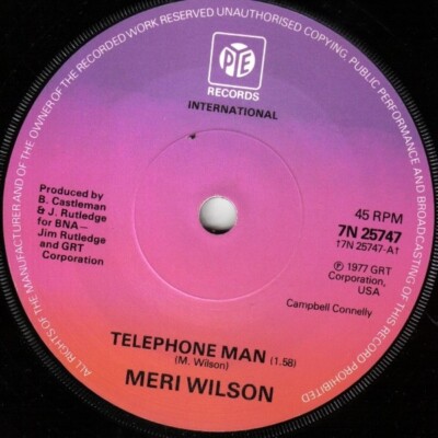 Meri Wilson - Telephone Man (7'', Single, Sol)