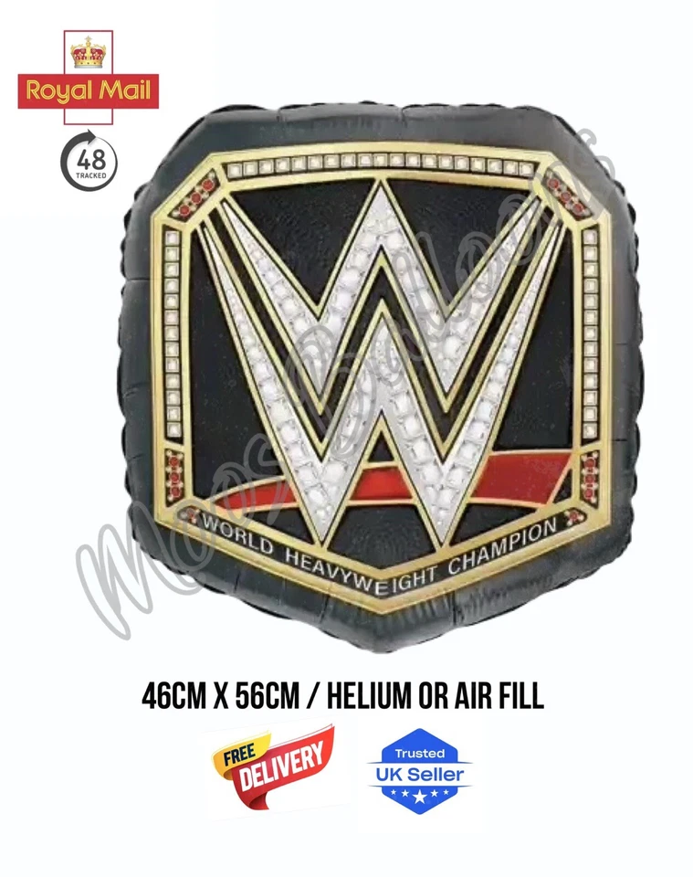 WWE WRESTLING Balloon Air Fill or Helium Happy Birthday - Tracked Royal Mail 48
