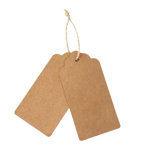 100 piezas etiquetas de regalo de papel Kraft botellas de deseos/boda/etiqueta artesanal casera hágalo usted mismo - Imagen 7 de 16