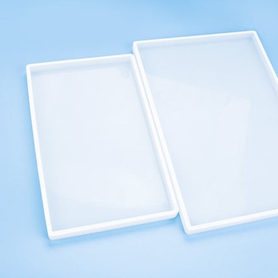 Rechteck Silikonform DIY-Tool Epoxy-Casting 20.6*15.3cm/18.6*13.5cm Langlebig