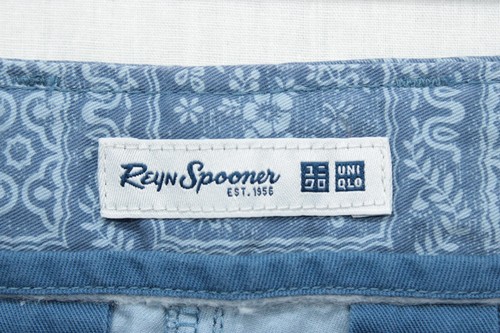 Reyn Spooner Shorts Men's 34 Blue Geometric Hawiian Preppy Pocket 10 in inseam - Picture 5 of 8