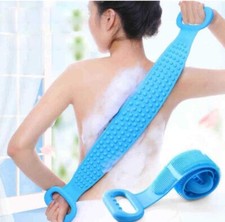 Silicone Exfoliating Back Scrubber Body Cleaning For Bath Shower Belt Brush Tool