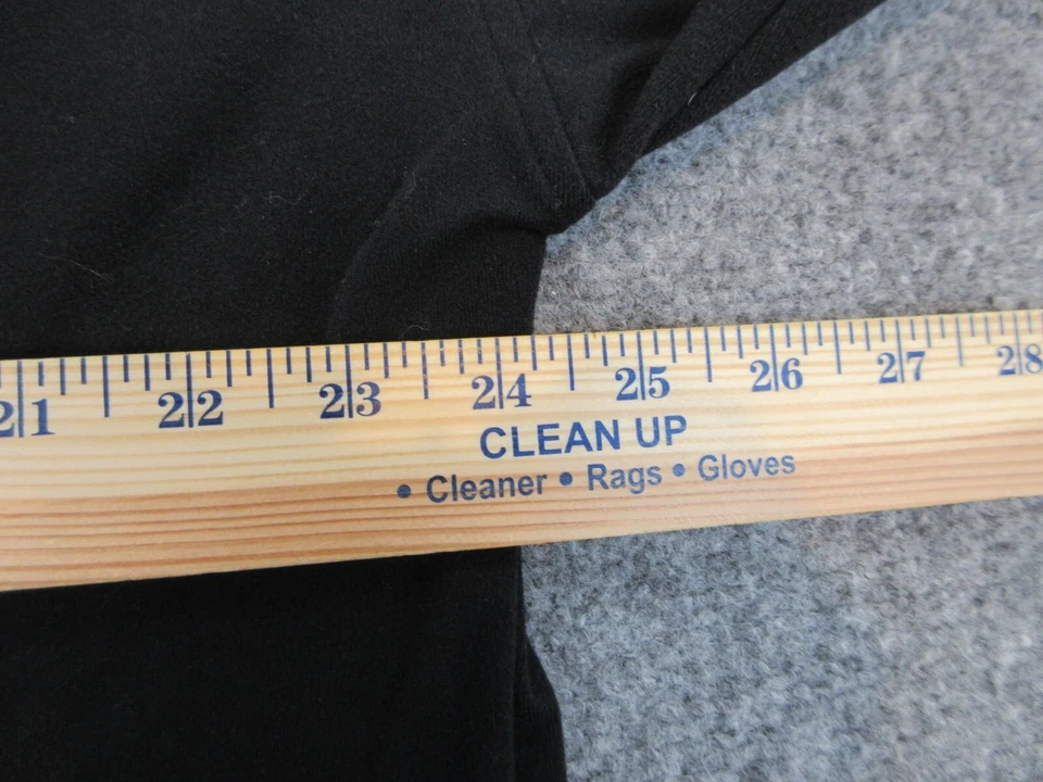 Champion Suéter Mujer Extra Grande Negro Logo Acanalado Sudadera Exterior Sudadera con Capucha Foto 4 de 4