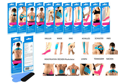 Vorgeschnittene Kinesiologie Tape Pre-Cut Sets Simple Med - Verschiedene Sorten