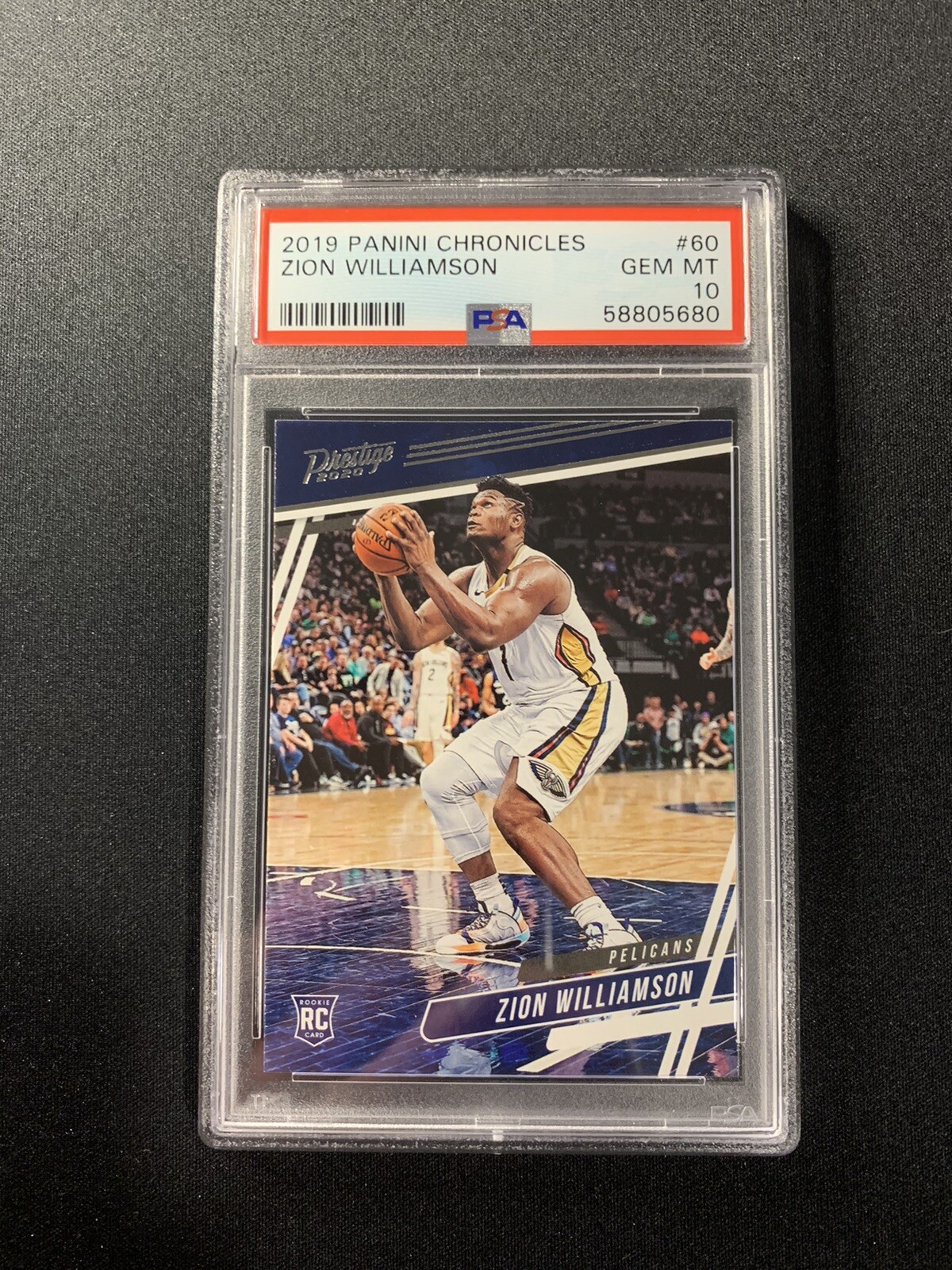 2019-20 Panini Chronicles Prestige #60 Zion Williamson RC Rookie PSA 10