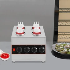 Countertop Electric Sauce Warmer Dispenser Stainless Steel Sauce Heat Warmer 