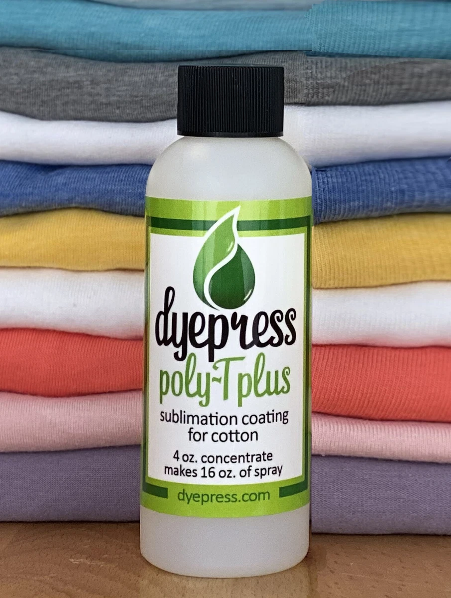 Dyepress Polytpro Poly Spray Sublimation Coating for 100% Cotton and Cotton  Blends 