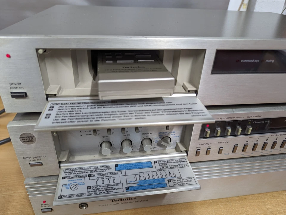 Technics SE A808 + ST-K808 + SH-R808 Vintage High End Hifi Anlage mit FB. - Bild 3 von 4