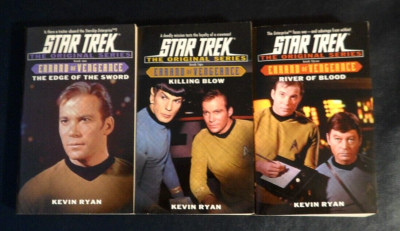 Star Trek: The Original Series Errand of Vengeance Trilogy PB Lot Kevin Ryan VG+