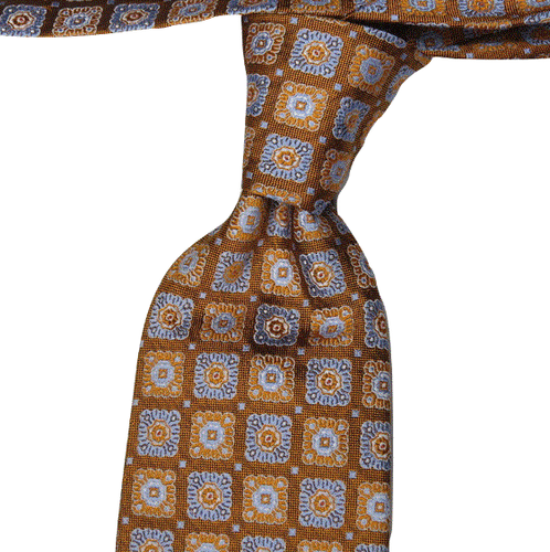 Barneys New York Tie Silk Jacquard Geometric Floral Made in Italy Polka Dot Chic - Picture 8 of 8