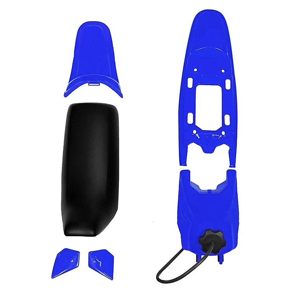 Yamaha Plastics Kit PW50 PY50 Motorcycle Full Complete Plastics Fairing Kit Blue - Image 4 of 4