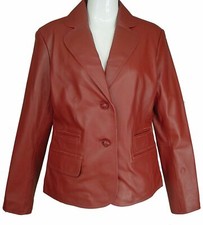 S size Women Genuine Soft Lambskin Light Simple Fashion Casual Classic Blazer