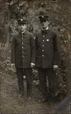 Men in Uniform Medals Badges Police? c1910 Postcard