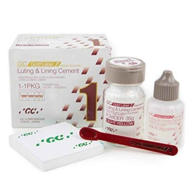 GC Gold Label Fuji 1 Radiopaque Luting & Lining Glass Ionomer Cement Larg Pack